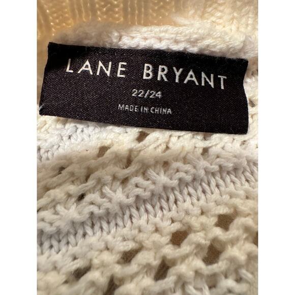 Lane Bryant Yellow and White Cardigan - Size 22/24 - Picture 9 of 11